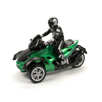 Радиоуправляемый зеленый мотоцикл Yuan Di Трицикл 1:10 - YD898-T53-G