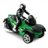 Радиоуправляемый зеленый мотоцикл Yuan Di Трицикл 1:10 - YD898-T53-G