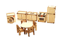 Детский набор мебели из дерева "Кухня" - HK-M004